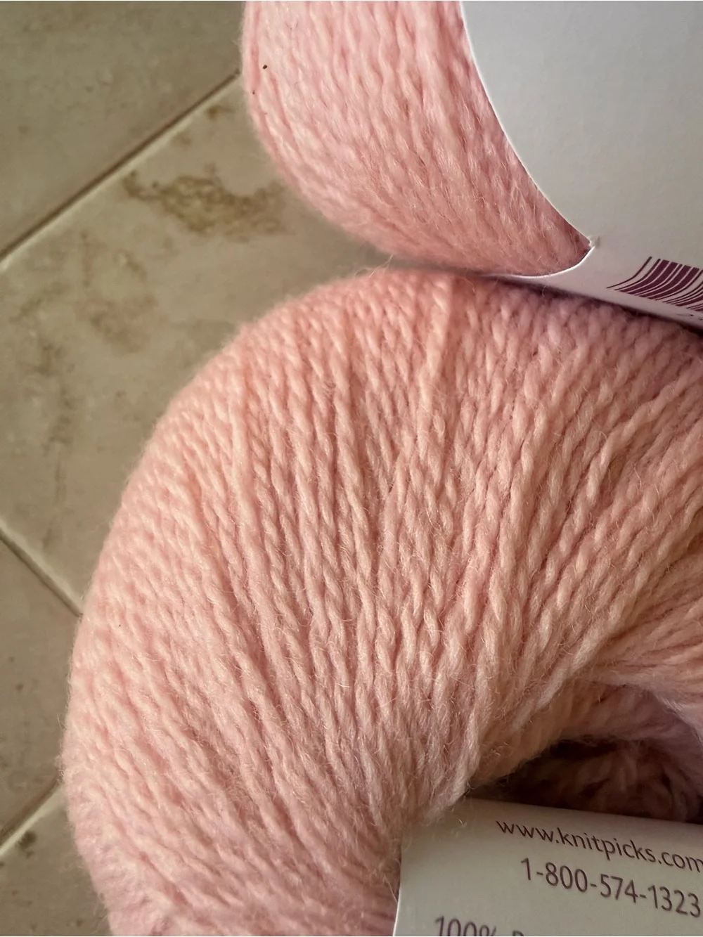 Knit Picks Palette Blush Fingering Weight Wool Yarn - Blush Pink